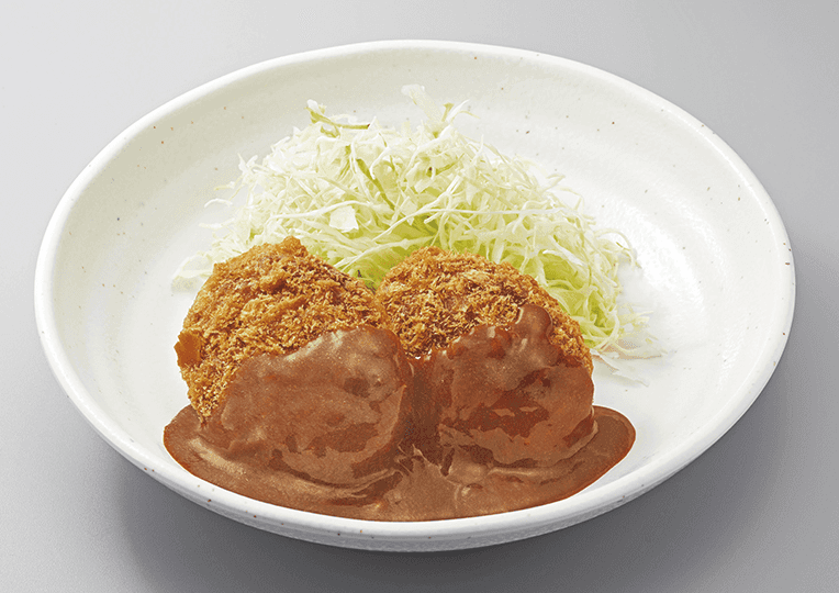 ビーフメンチカツデミソース