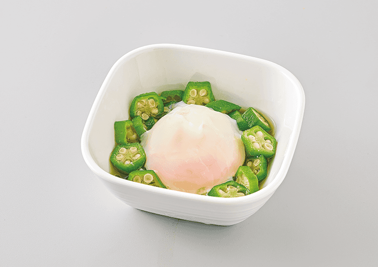 オクラ巣ごもり玉子