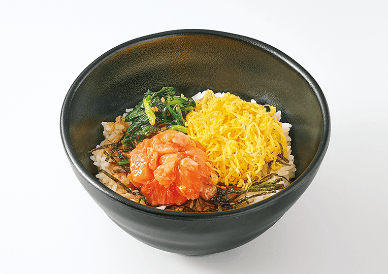 サーモンビビンバ丼