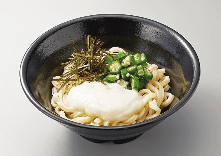 冷やしオクラとろろうどん