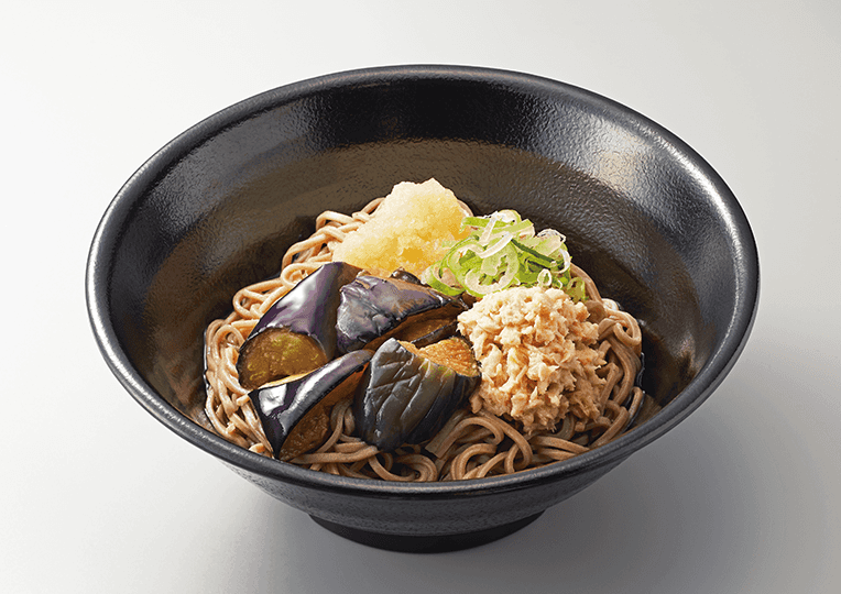 茄子とツナの冷やしそば