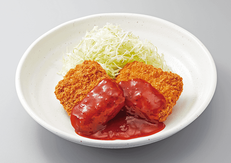 チキンカツチリソース定食