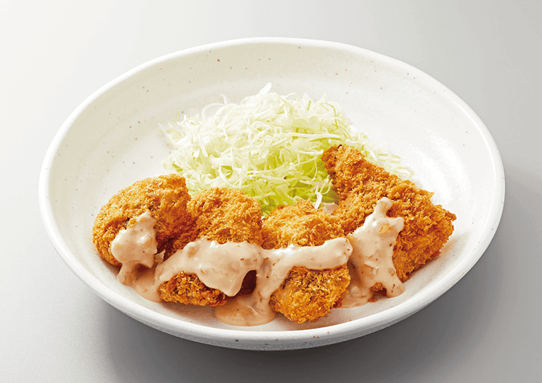 アジ大葉フライ梅タルソース定食