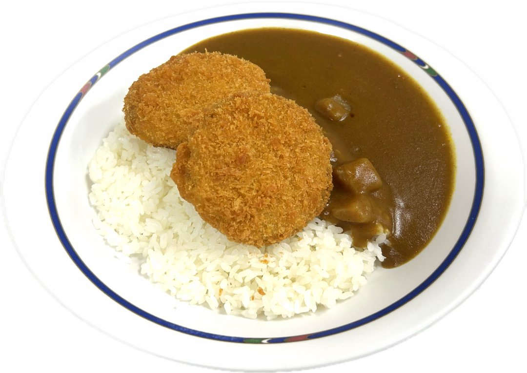 メンチカツカレー(中)