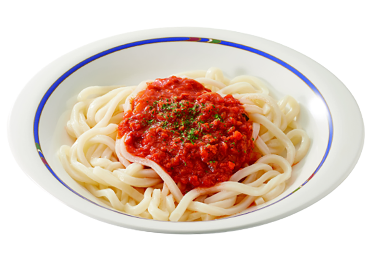 根菜と大豆ミートソースうどん