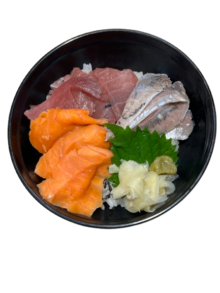 海鮮丼（サーモン・アジ・マグロ）