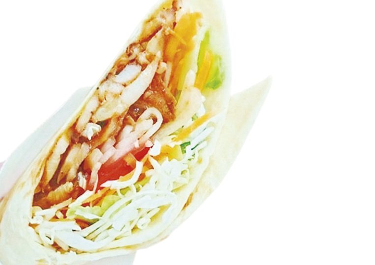 チキンケバブラップ(ハラール推奨)