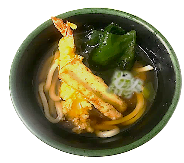 海老天わかめうどん