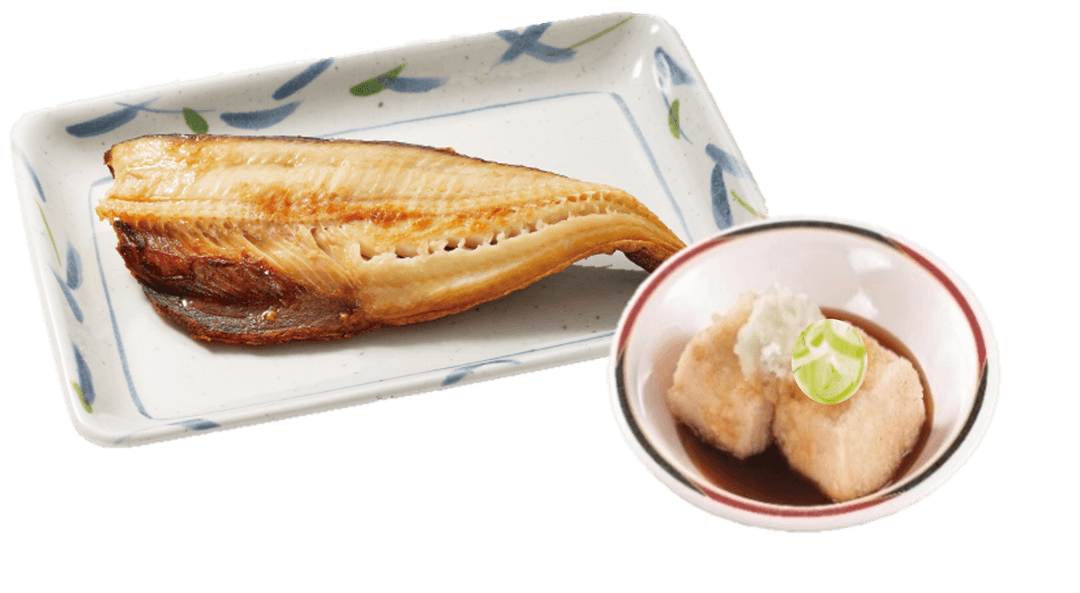 ほっけ塩焼き＆揚げ出し豆腐定食