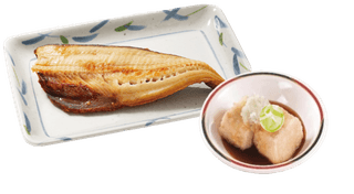 ほっけ塩焼き＆揚げ出し豆腐定食