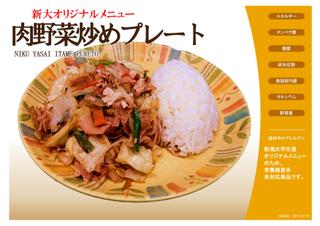 肉野菜炒めプレート