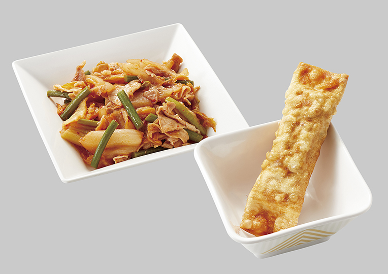 豚キムチ炒め＆棒餃子セット