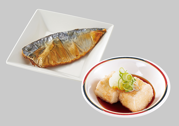 さば塩焼き&揚げ出し豆腐セット