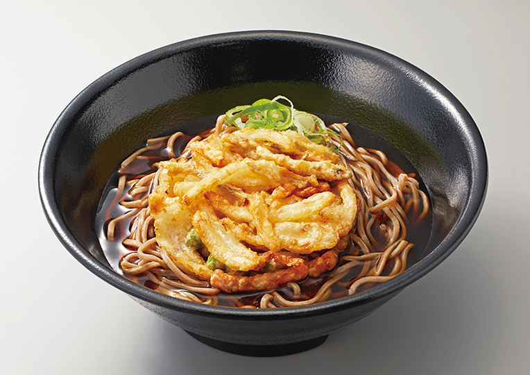 かき揚げそば（関東風つゆ）