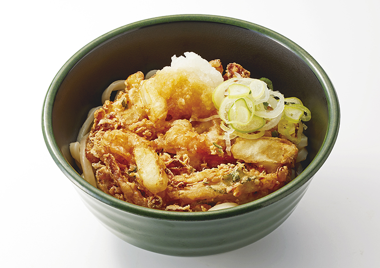 BIG海鮮かき揚げうどん（冷）