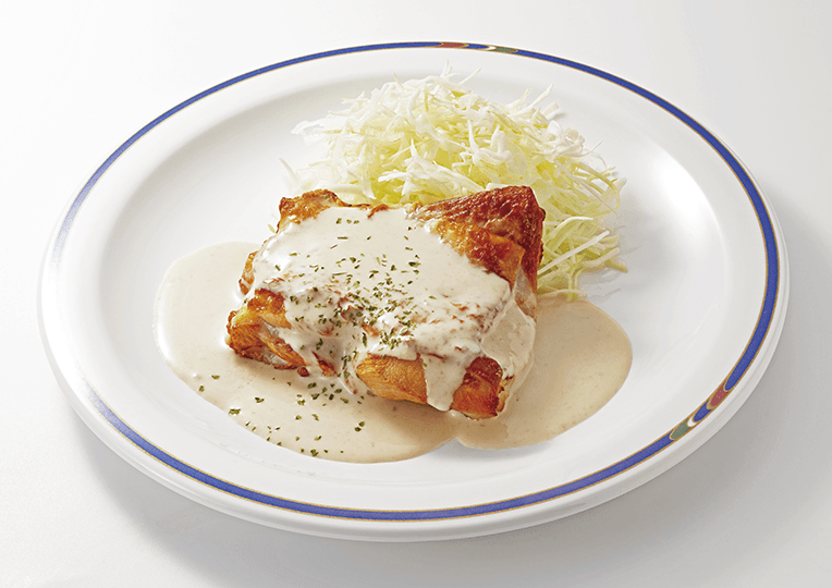 チキンポルチーニクリームソース