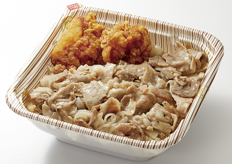 唐揚げ塩だれ焼肉丼