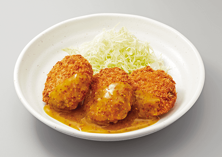鮭チーズメンチハニーマスタード