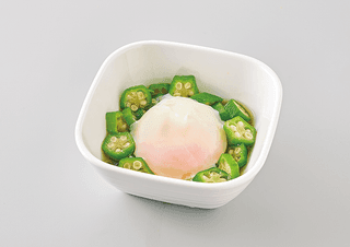 オクラ巣ごもり玉子