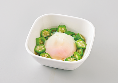 オクラ巣ごもり玉子