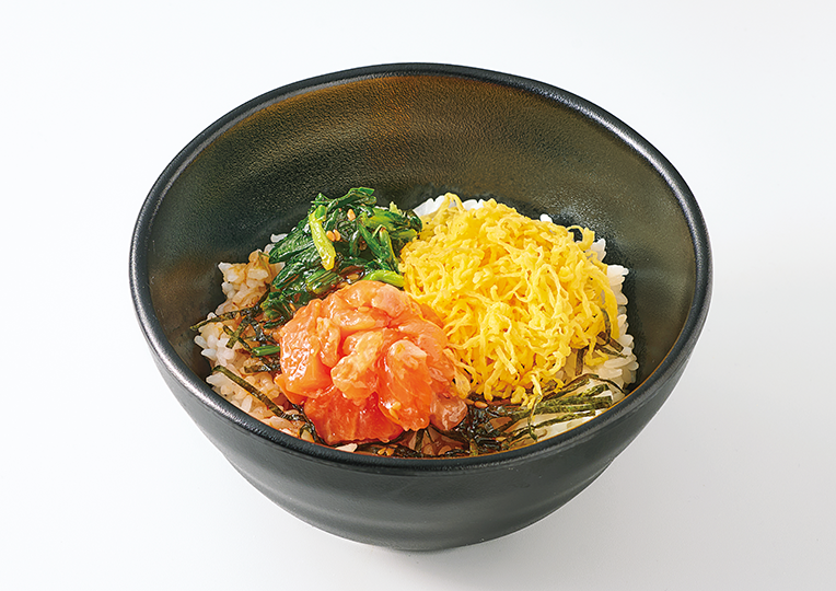 サーモンビビンバ丼