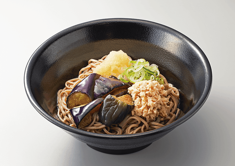 茄子とツナの冷やしそば