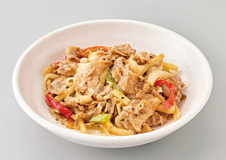 豚肉チンジャオ黒胡椒炒め