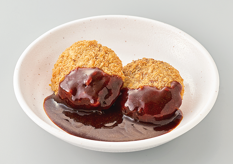 ビーフメンチカツデミソース