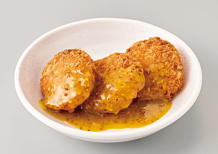 鮭チーズメンチハニーマスタード