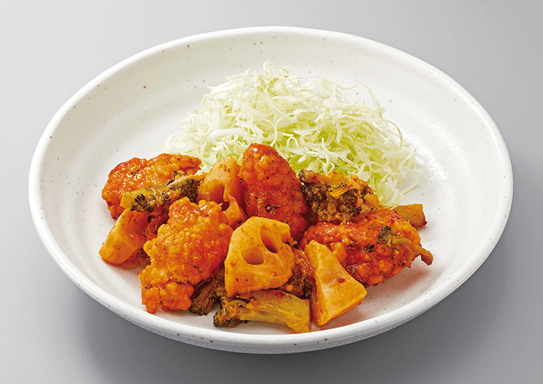 鶏唐チリソース炒め定食