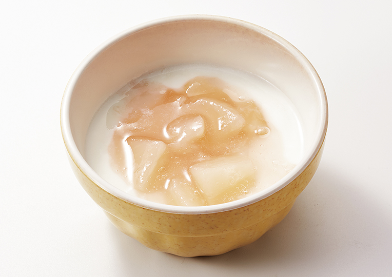 桃のヨーグルト